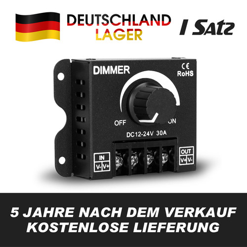 Led dimmer 12v 24v 30a - 24v,