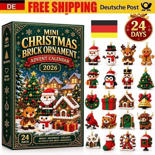 Mini christmas brick ornament - mini,