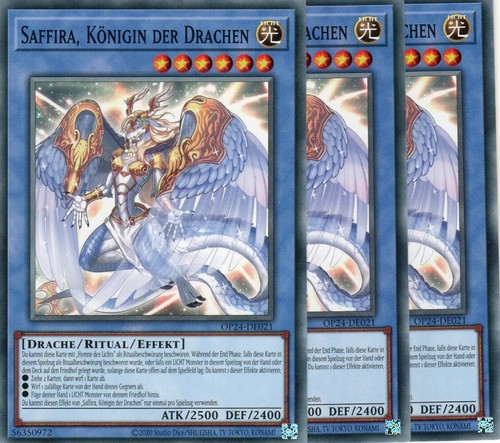 Yugioh saffira königin - 3x,